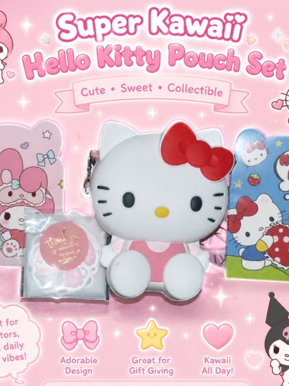 Hello Kitty Mini Silicone Birthday Valentines Christmas Gift idea Crossbody Bag